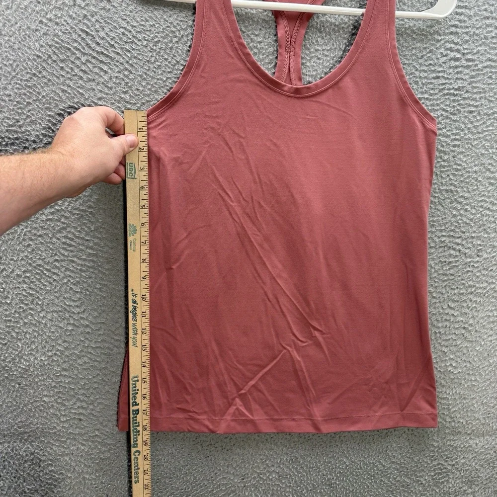 Lululemon Top Womens 4 Pink Cool Racerback II Tank Yoga Jogging Gym Sports - Picture 3 of 6